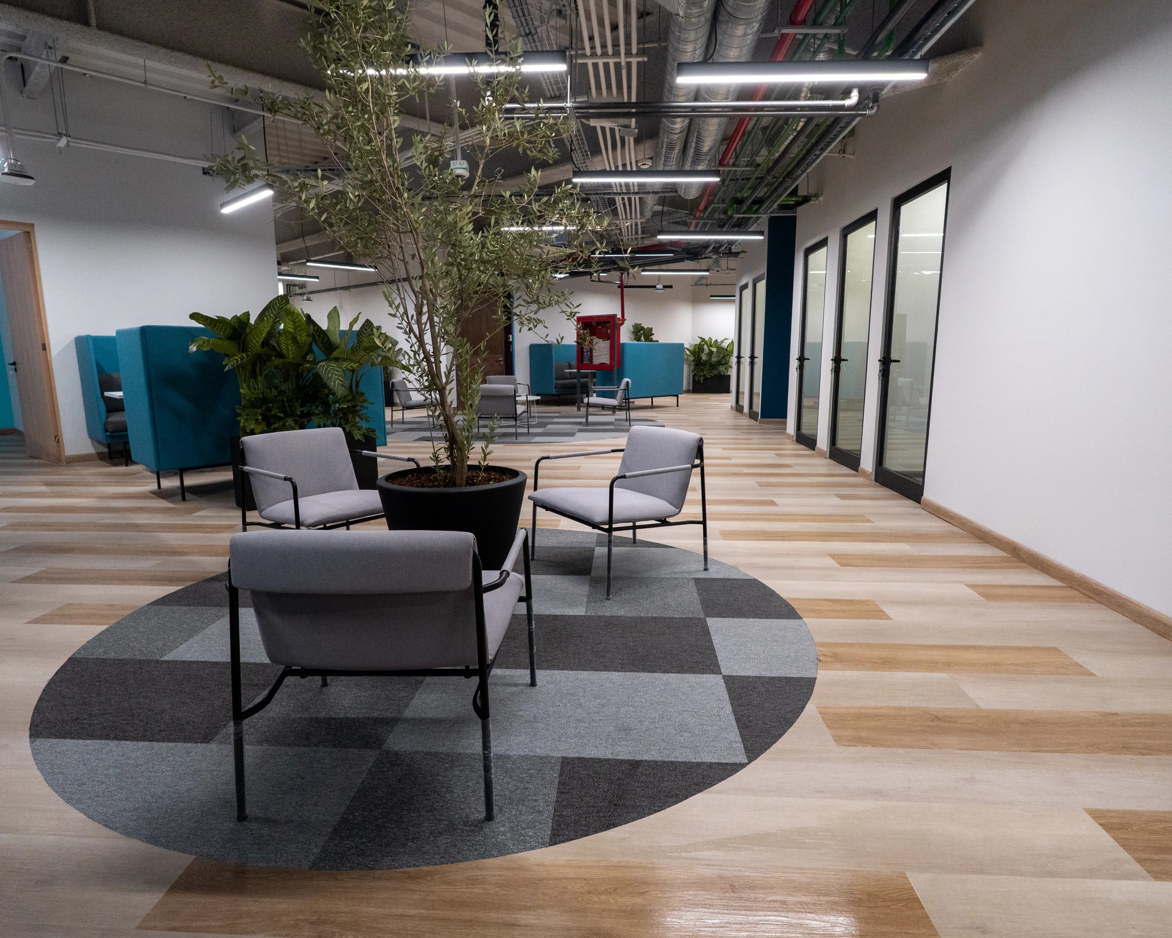 Lounge de diseño con carácter en una sede Flexo