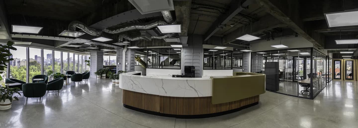 Espacio de trabajo luminoso en Flexo Cibeles